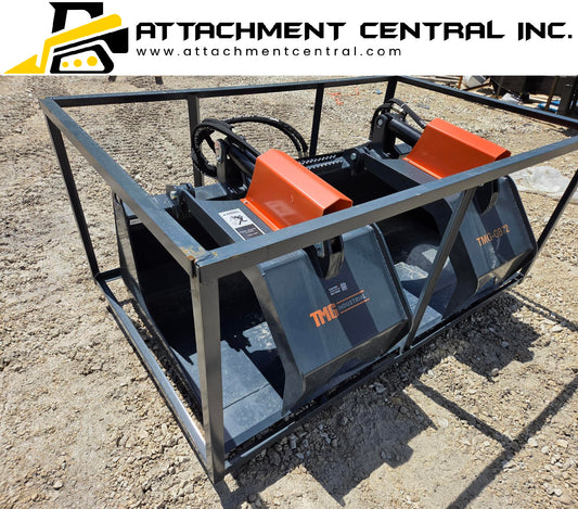 72" Grapple Bucket Skid Steer Attachment TMG GB72