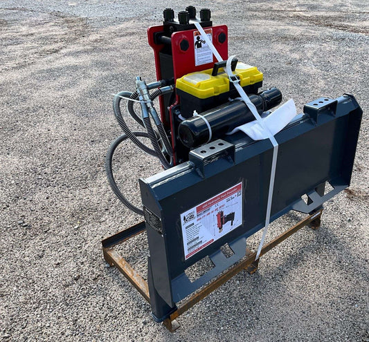 Raytree Hydraulic Post Pounder Driver Skid Steer Attachment