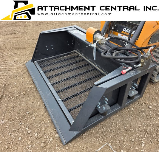 Wolverine 72" Vibrating Screening Bucket Skid Steer Attachment SB-12-72W