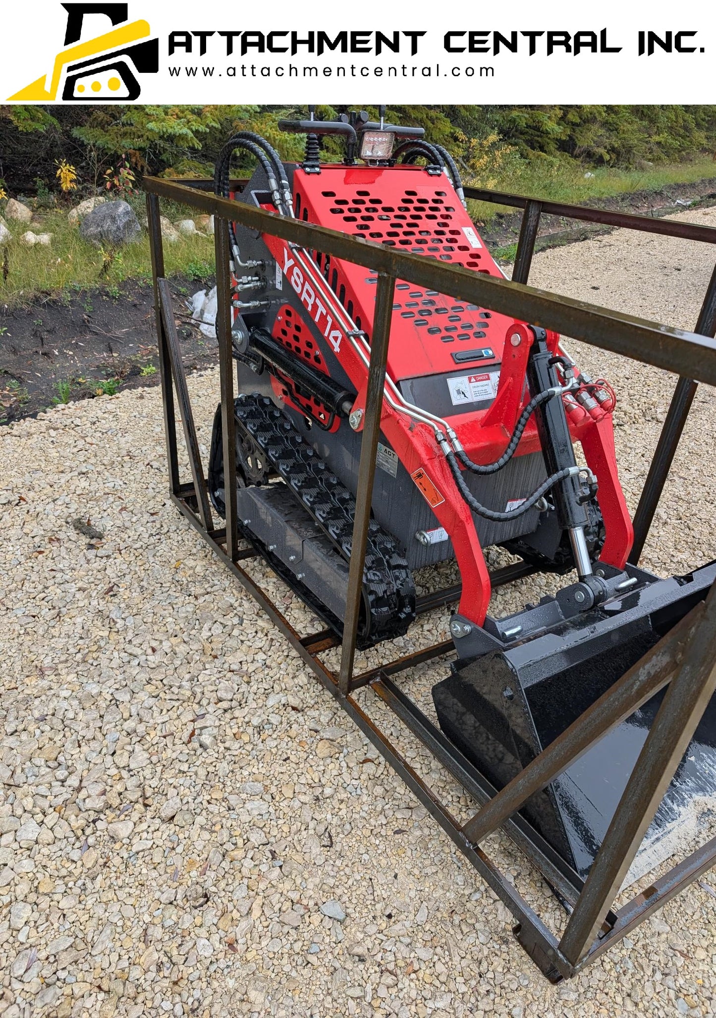 AGT YSRT14 Mini Skid Steer Compact Track Loader - Walk behind Skid steer