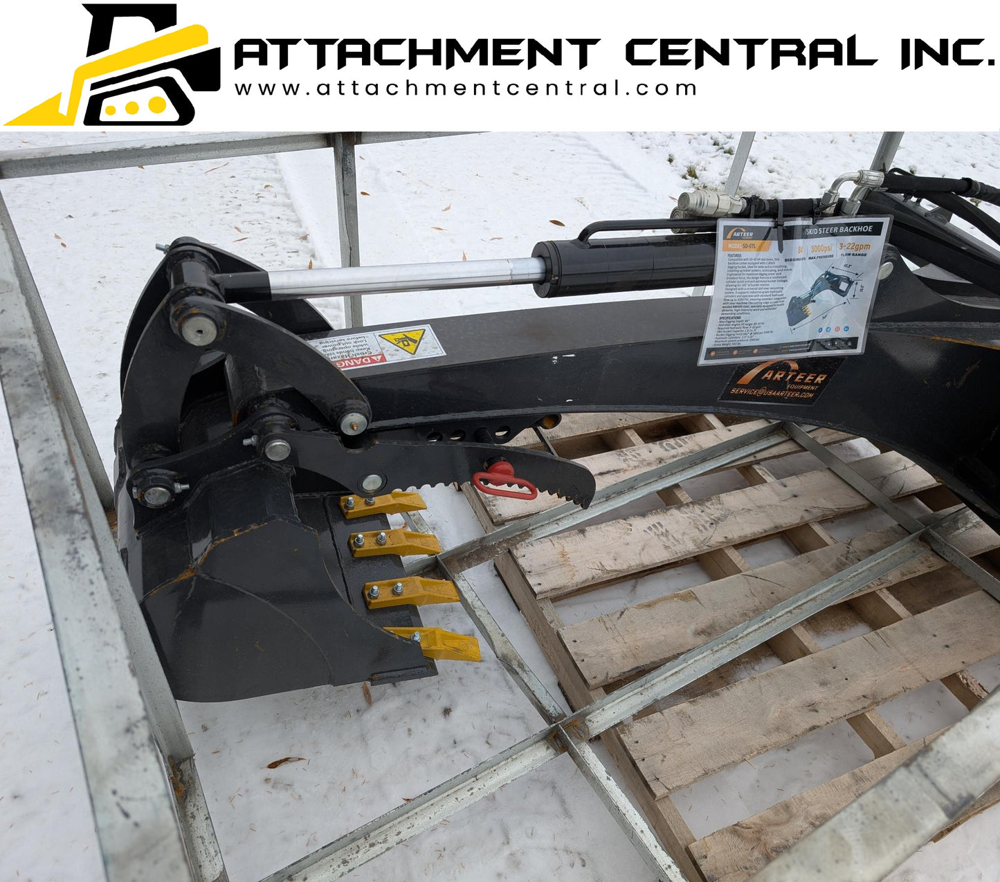 7' Backhoe Skid Steer Attachment - Excavator