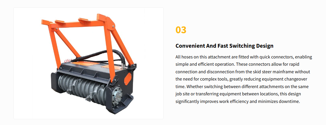 Handy Drum Mulcher HBDM48 - Skid Steer Attachment