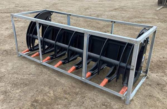 78" Heavy Root Rake Grapple Skid Steer Attachment