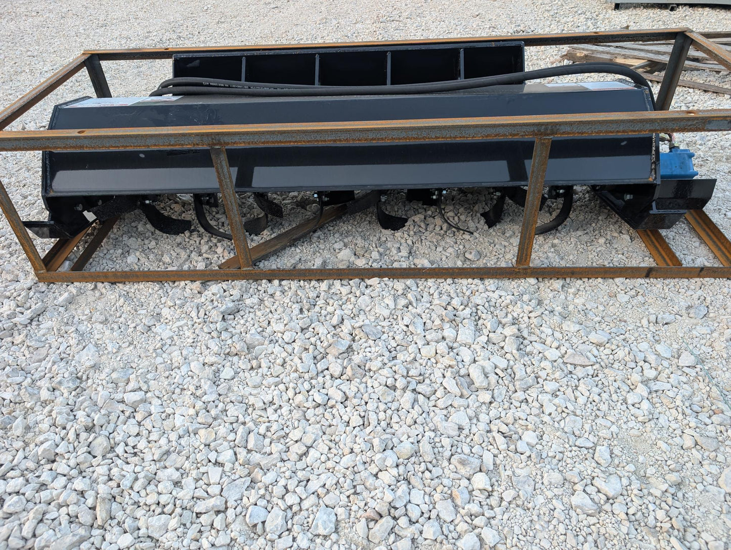 72" Skid Steer Hydraulic Tiller Attachment