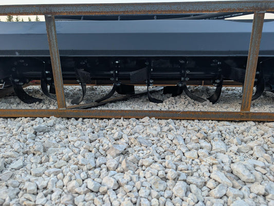 72" Skid Steer Hydraulic Tiller Attachment