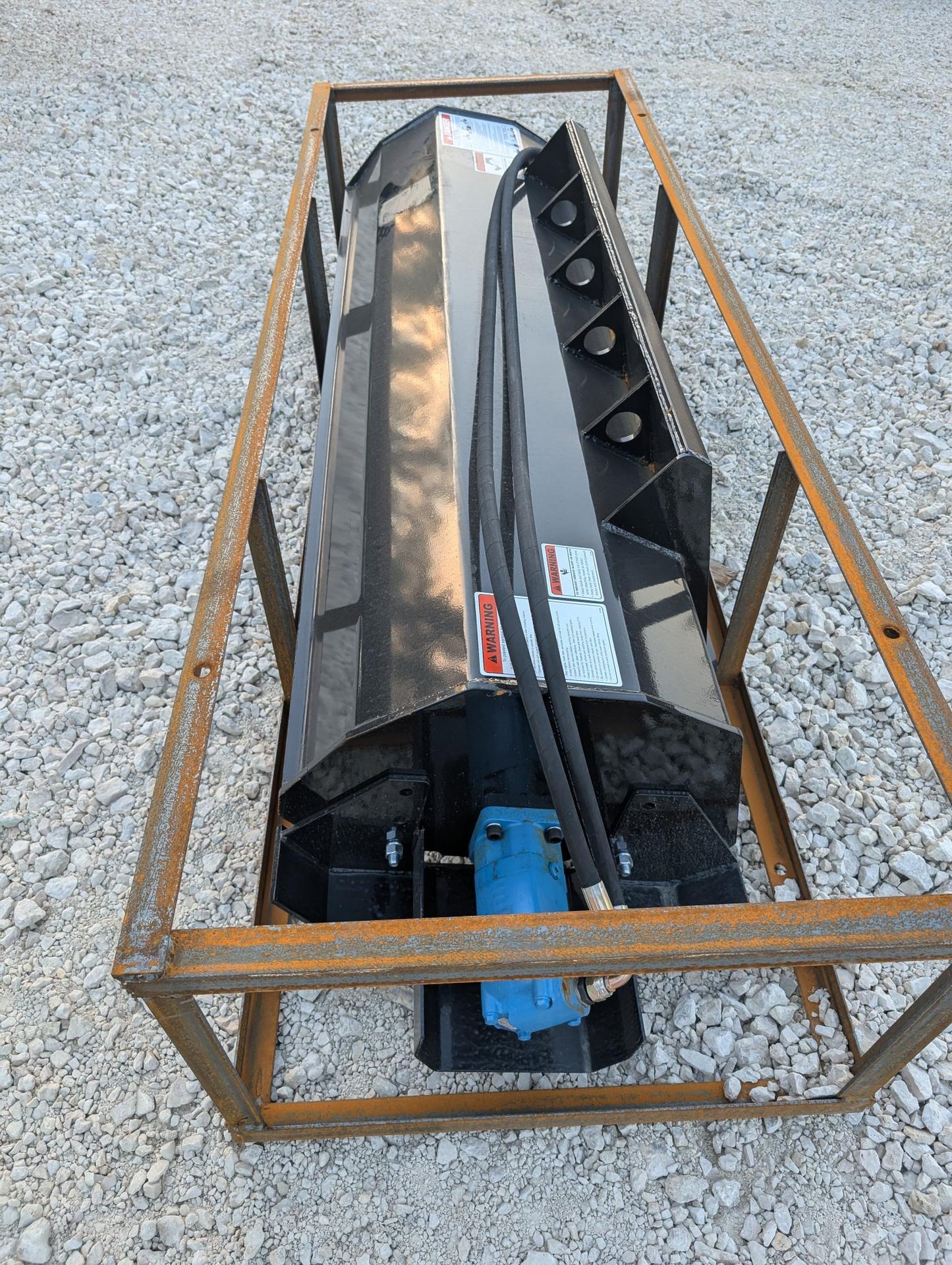 72" Skid Steer Hydraulic Tiller Attachment