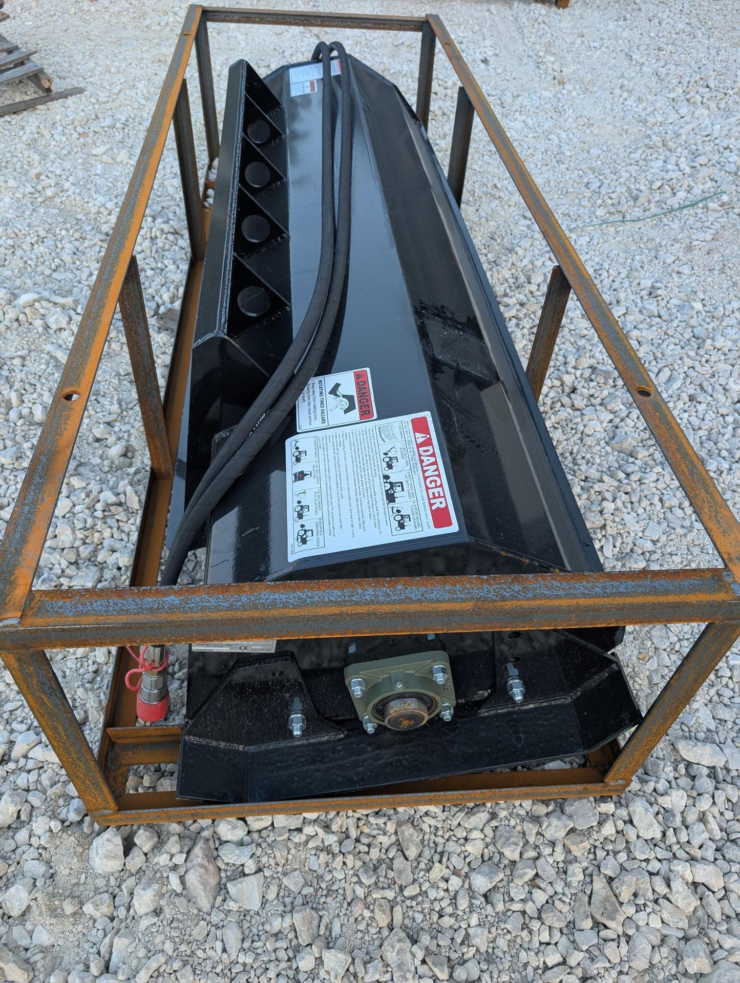 72" Skid Steer Hydraulic Tiller Attachment