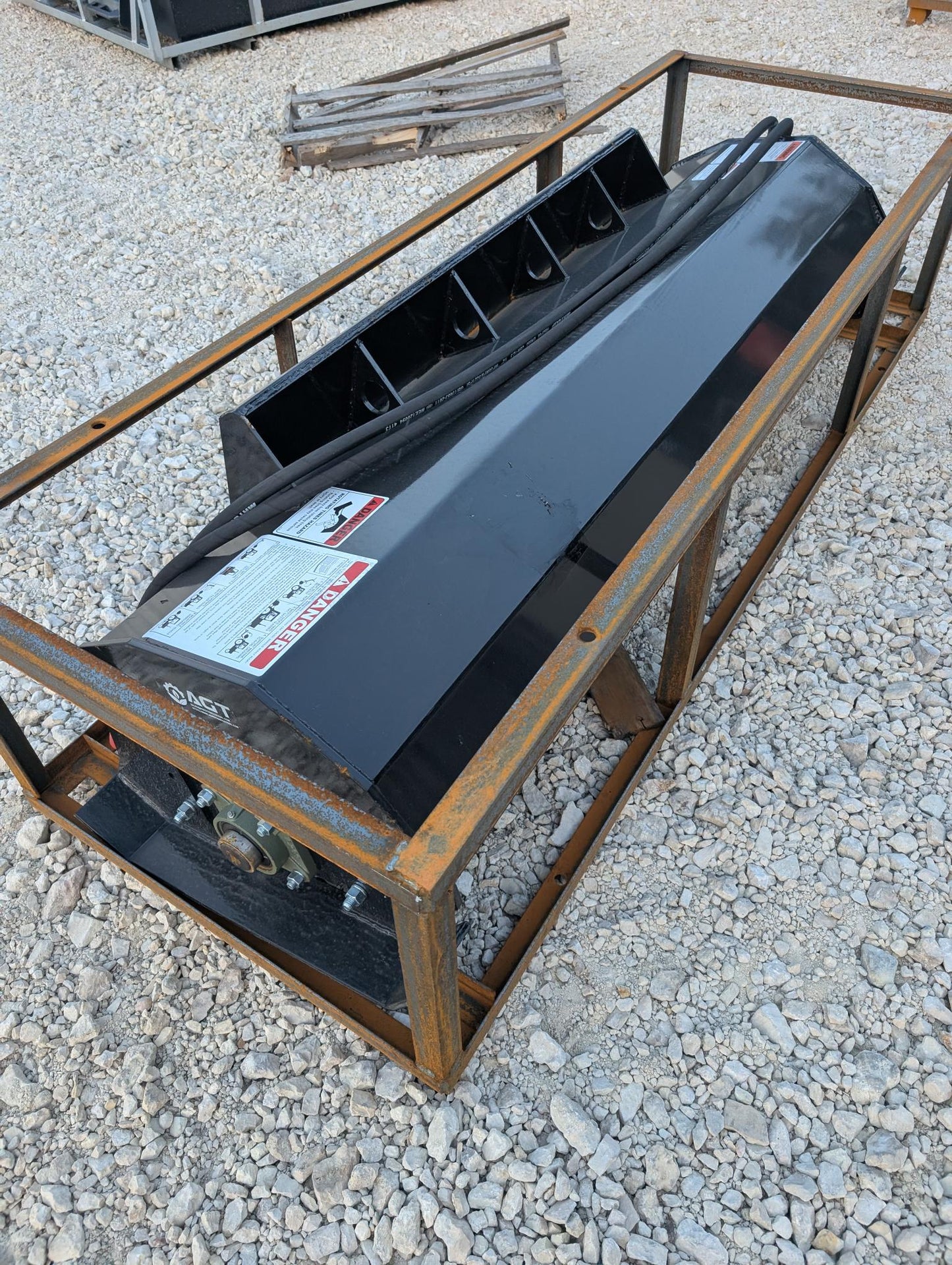 72" Skid Steer Hydraulic Tiller Attachment