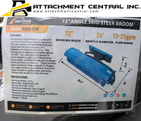 72" Angle Broom Skid Steer Attachment