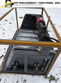 Raytree Vibrating Rock Screening Bucket Skid Steer Attachment