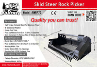 Raytree Rock Picker Skid Steer Attachment
