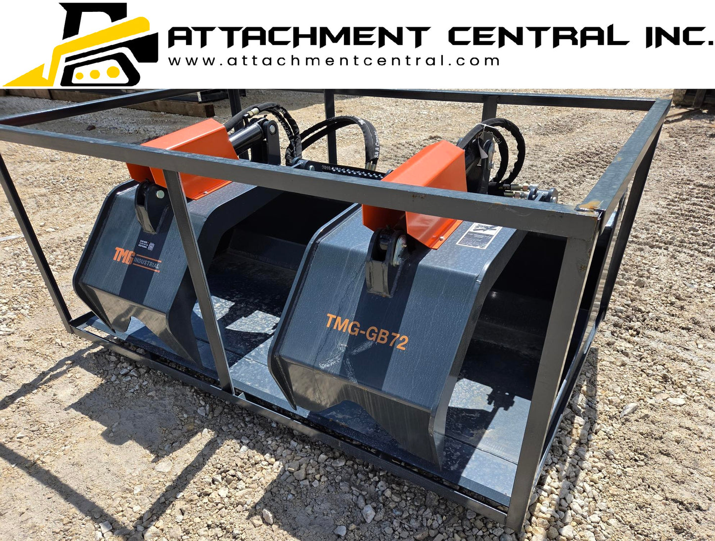 72" Grapple Bucket Skid Steer Attachment TMG GB72