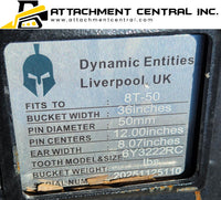 36" Excavator Bucket Attachment - 50mm Pins 
