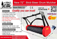 Raytree 72" Skid Steer Mulcher RMBD72S