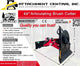 Raytree Articulating Brush Cutter Skid Steer Attachment  RABC44