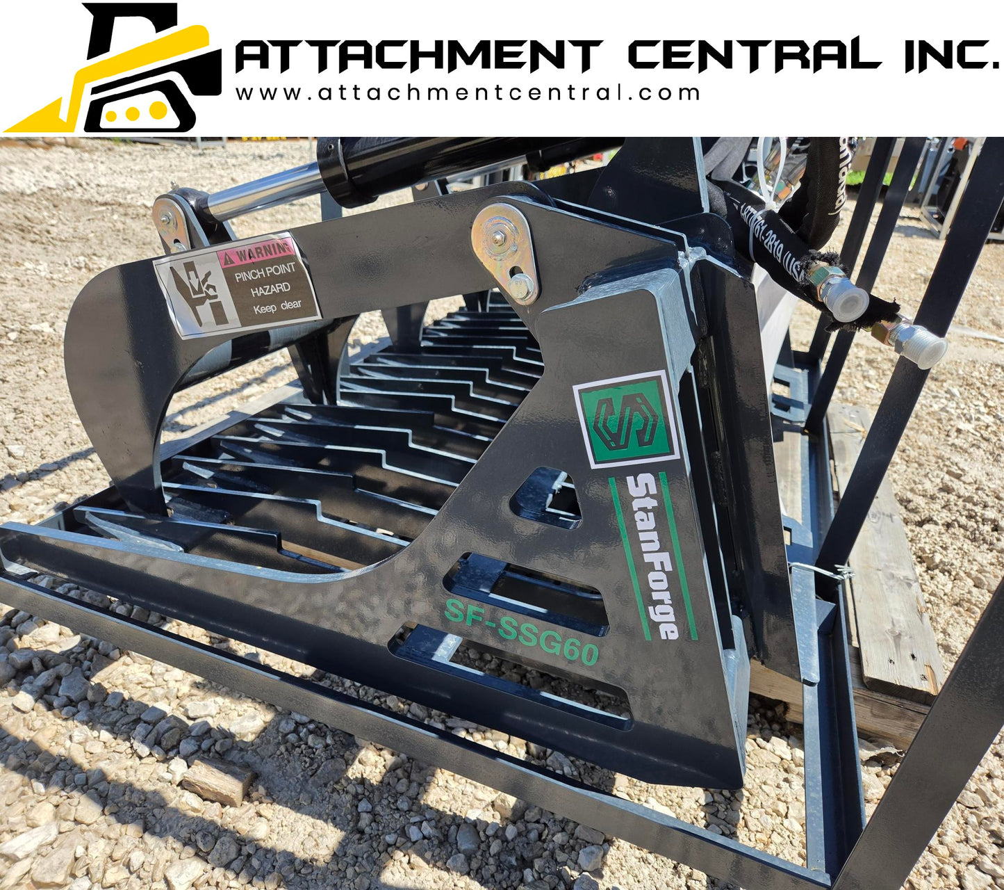 60" Skid Steer Skeleton Grapple Attachment TMG SSG60