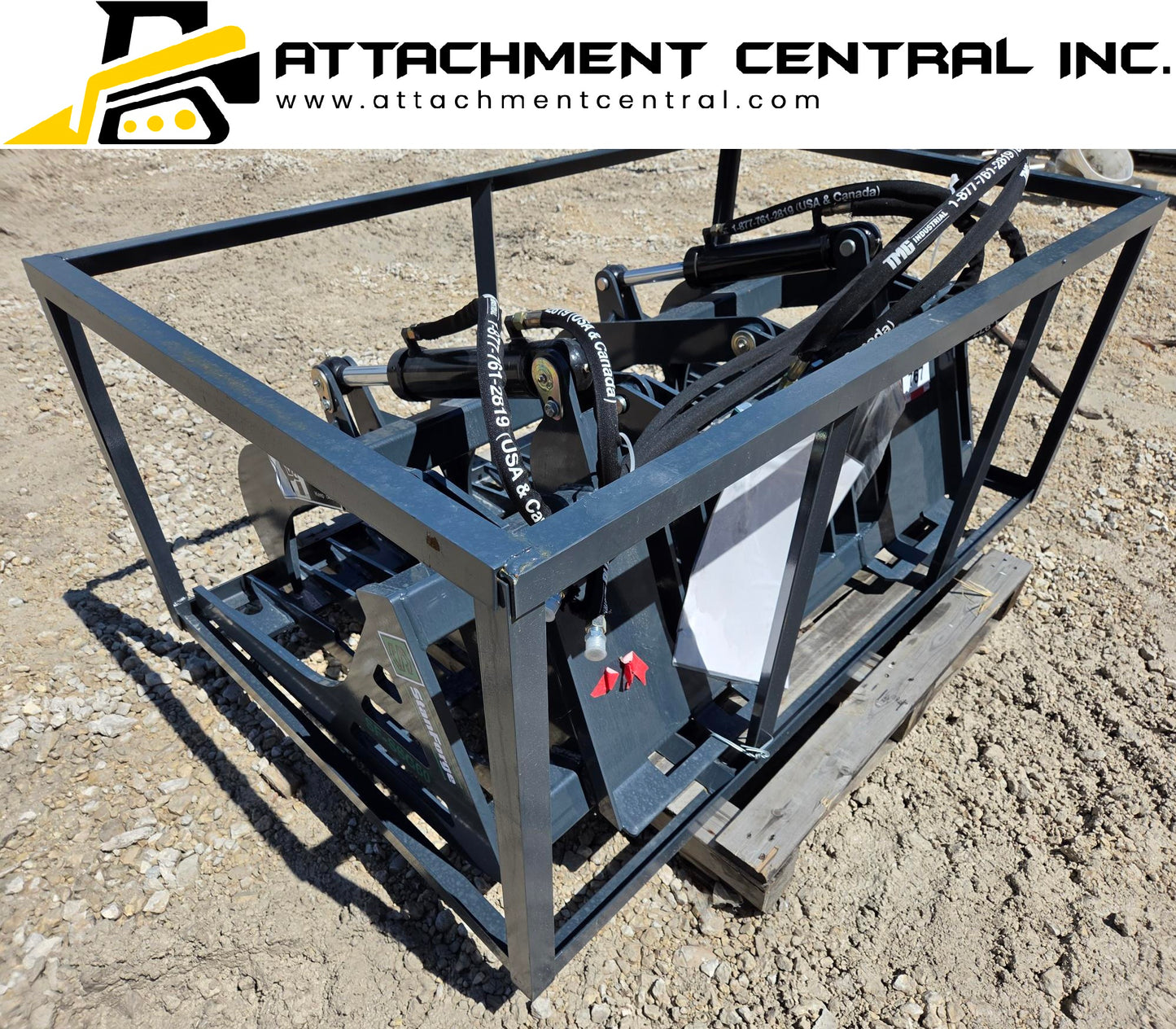 60" Skid Steer Skeleton Grapple Attachment TMG SSG60