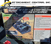 60" Skid Steer Skeleton Grapple Attachment TMG SSG60