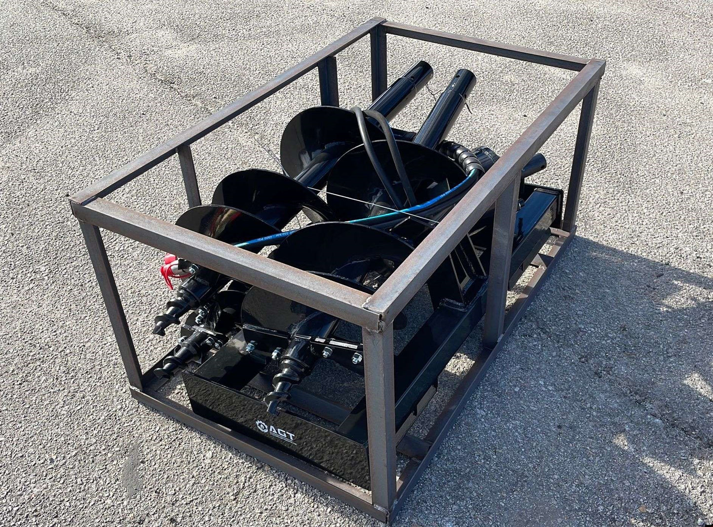 Mower King Skid Steer Hydraulic Auger w/ 3 Bits  - 6", 12", 14"