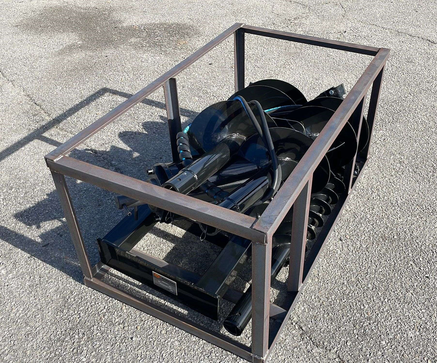 Mower King Skid Steer Hydraulic Auger w/ 3 Bits  - 6", 12", 14"