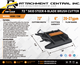 Arteer 72" Skid Steer Brush Cutter Attachment - 4 Blades
