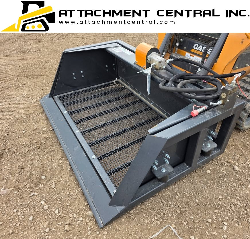 Wolverine 72" Vibrating Screening Bucket Skid Steer Attachment SB-12-72W