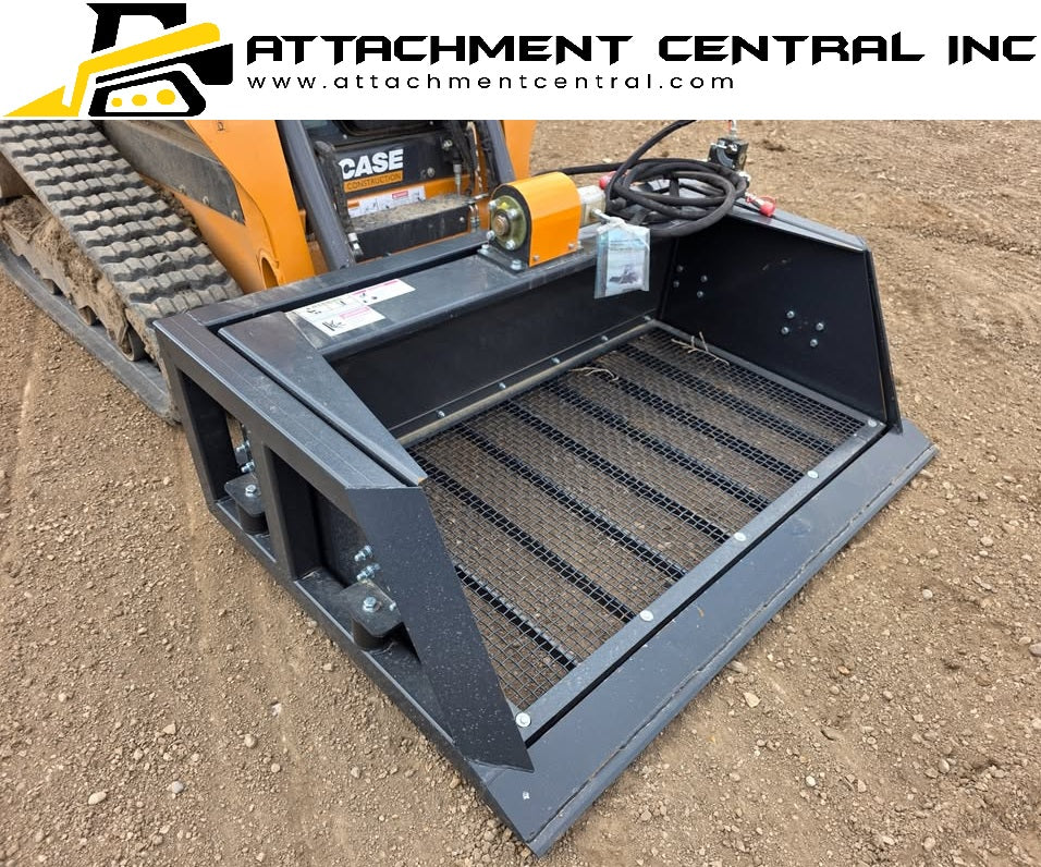 Wolverine 72" Vibrating Screening Bucket Skid Steer Attachment SB-12-72W