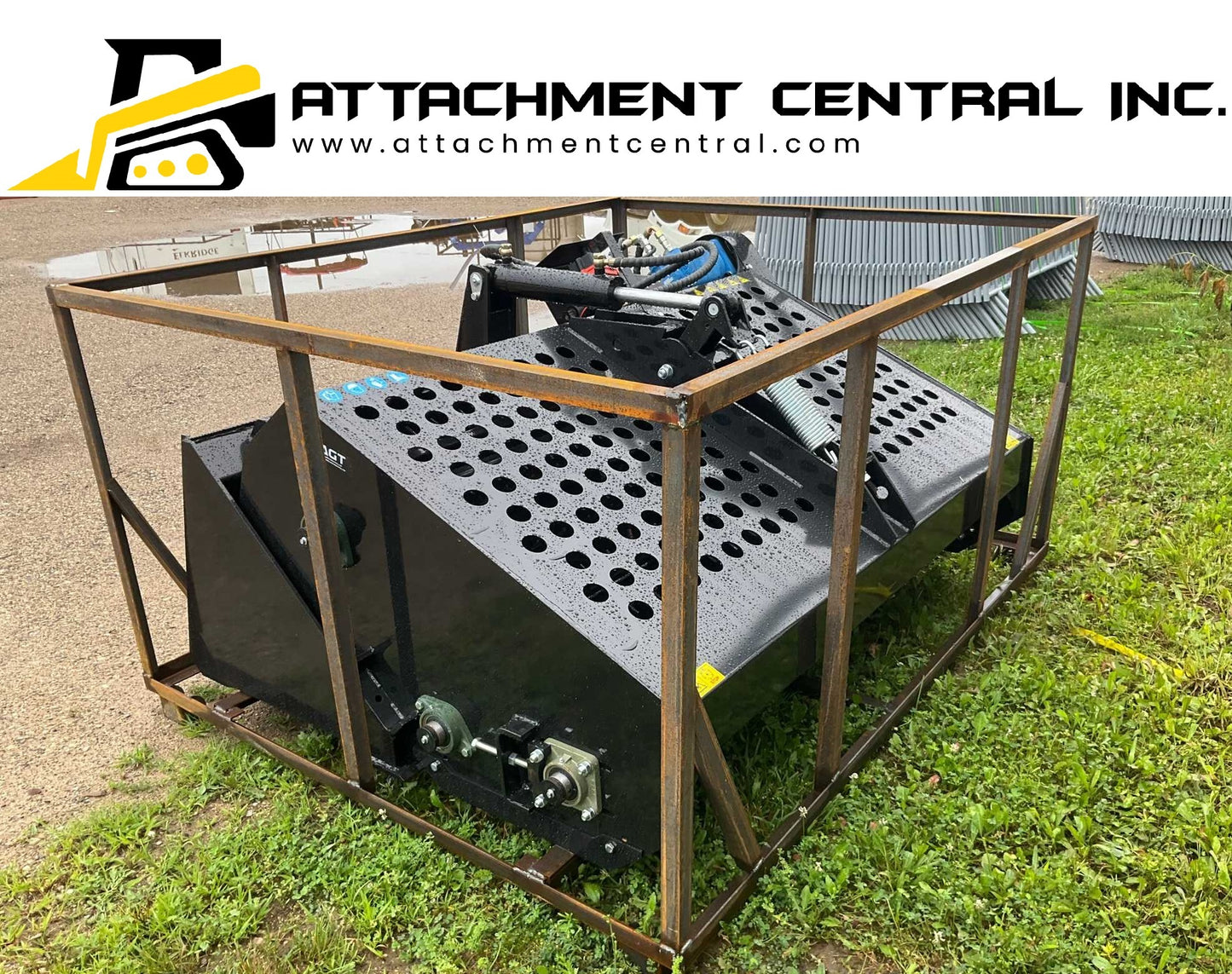 AGT Landscape Rake Skid Steer Attachment