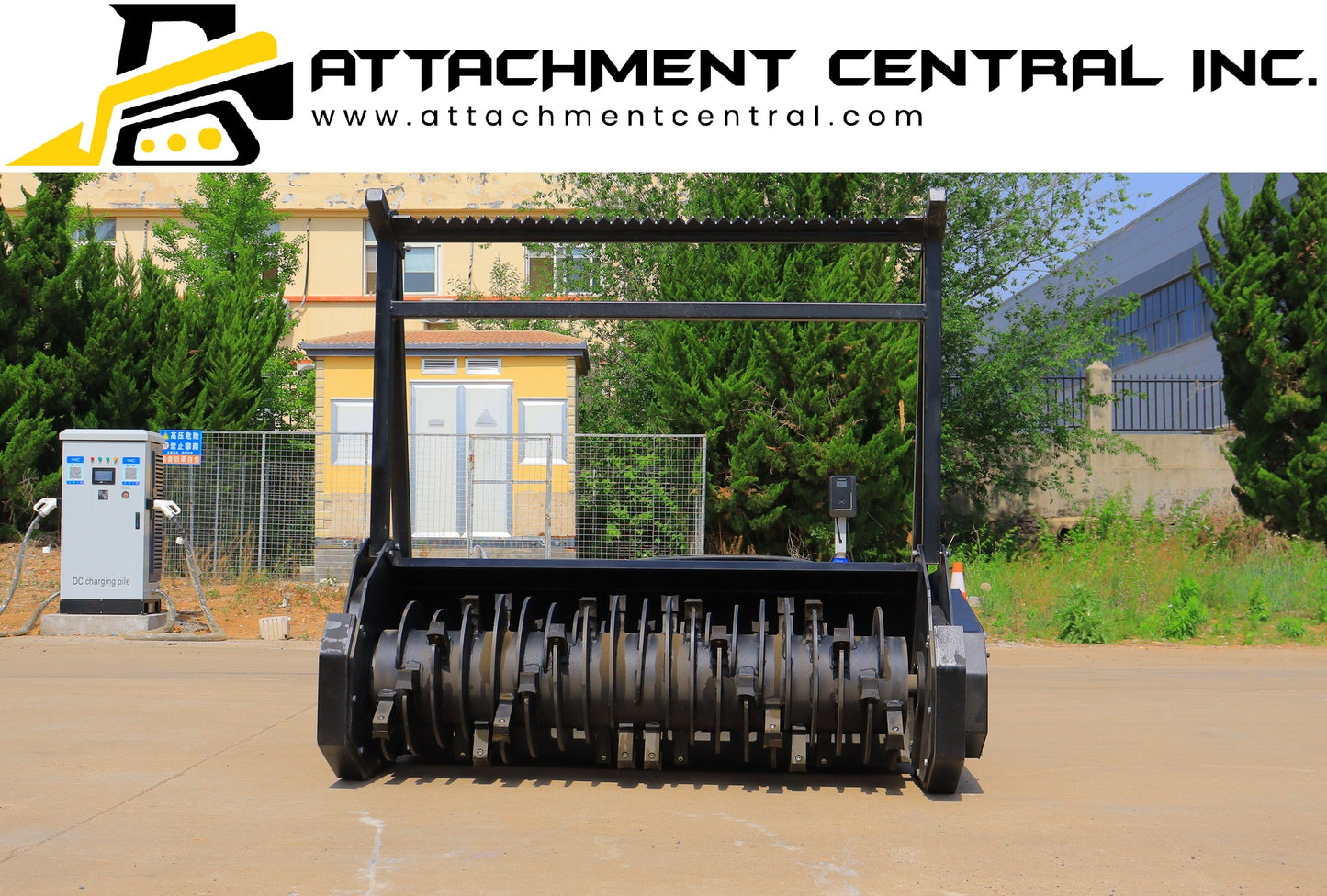 Suihe 60" Forestry Drum Mulcher Skid Steer Attachment