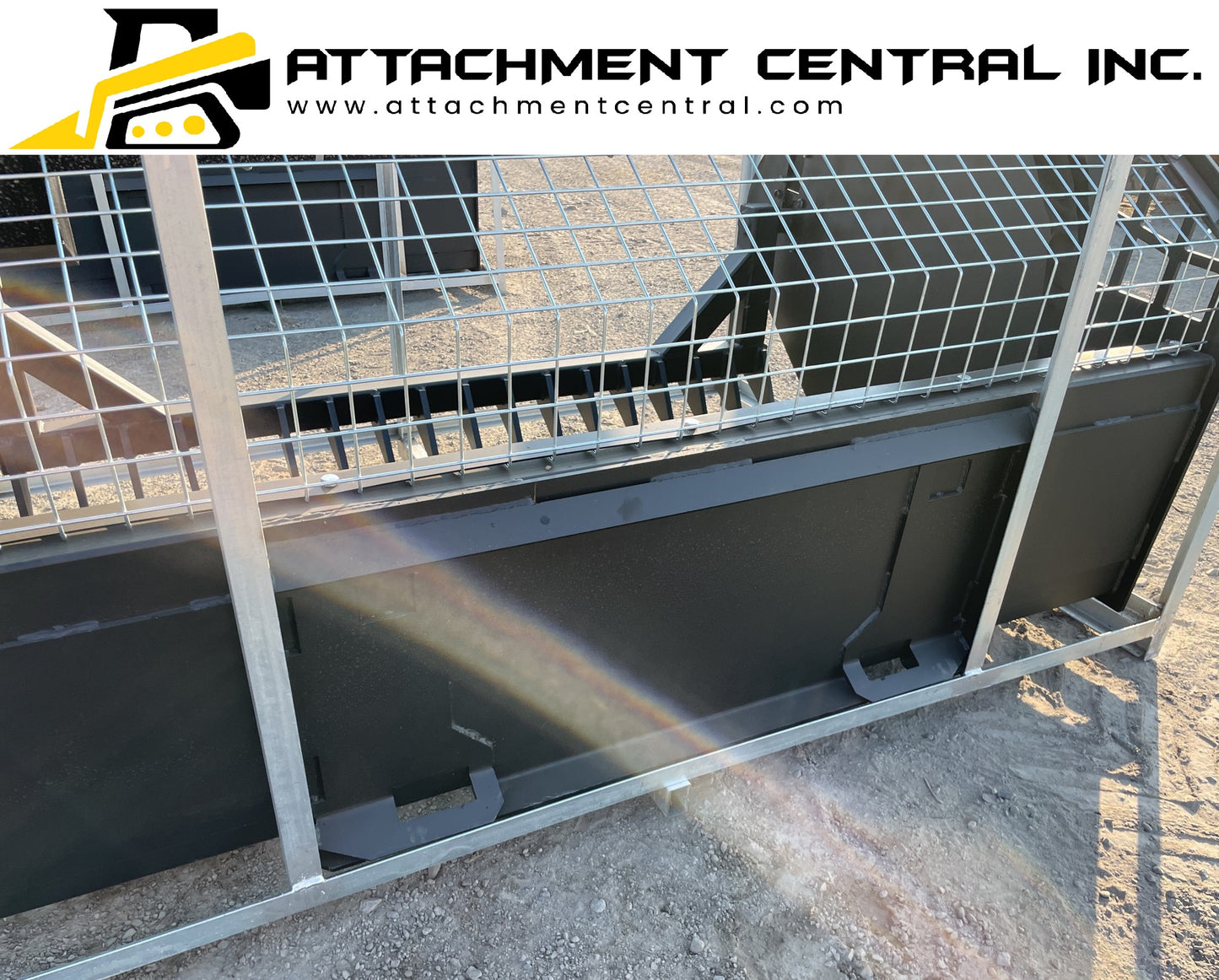 Skid Steer Rock Screener Rock Picker Bucket Attachment