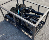 Mower King Skid Steer Hydraulic Auger w/ 3 Bits  - 6", 12", 14"