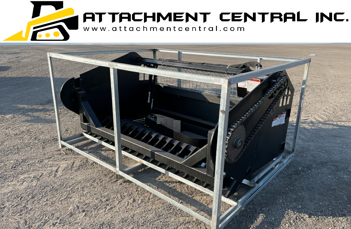 Skid Steer Rock Screener Rock Picker Bucket Attachment