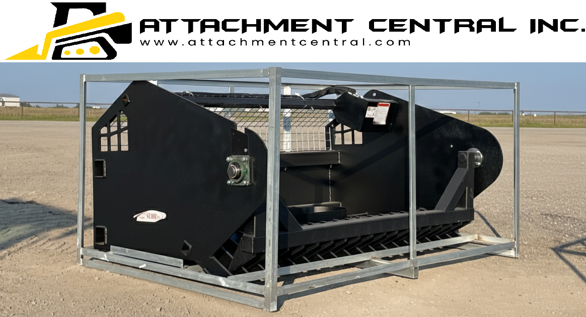 Skid Steer Rock Screener Rock Picker Bucket Attachment