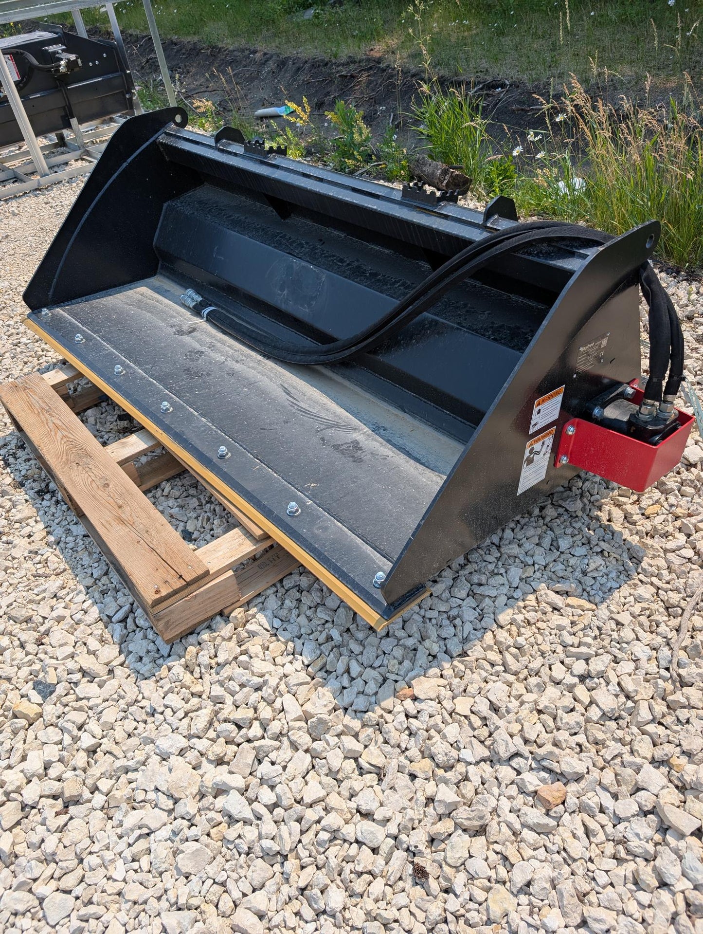 Raytree Power Rake Bucket - Power Rake Skid Steer Attachment