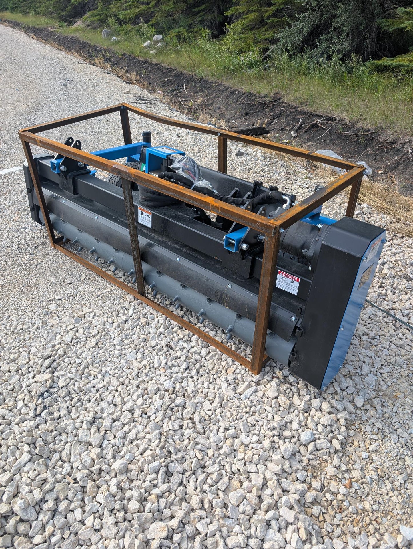 Raytree 78" Power Rake Soil Conditioner Skid Steer Attachment