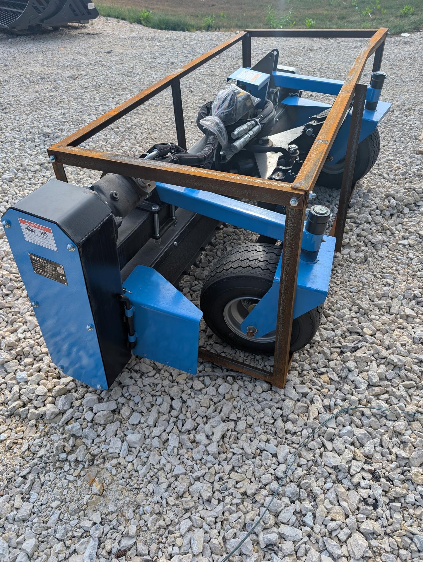 Raytree 78" Power Rake Soil Conditioner Skid Steer Attachment