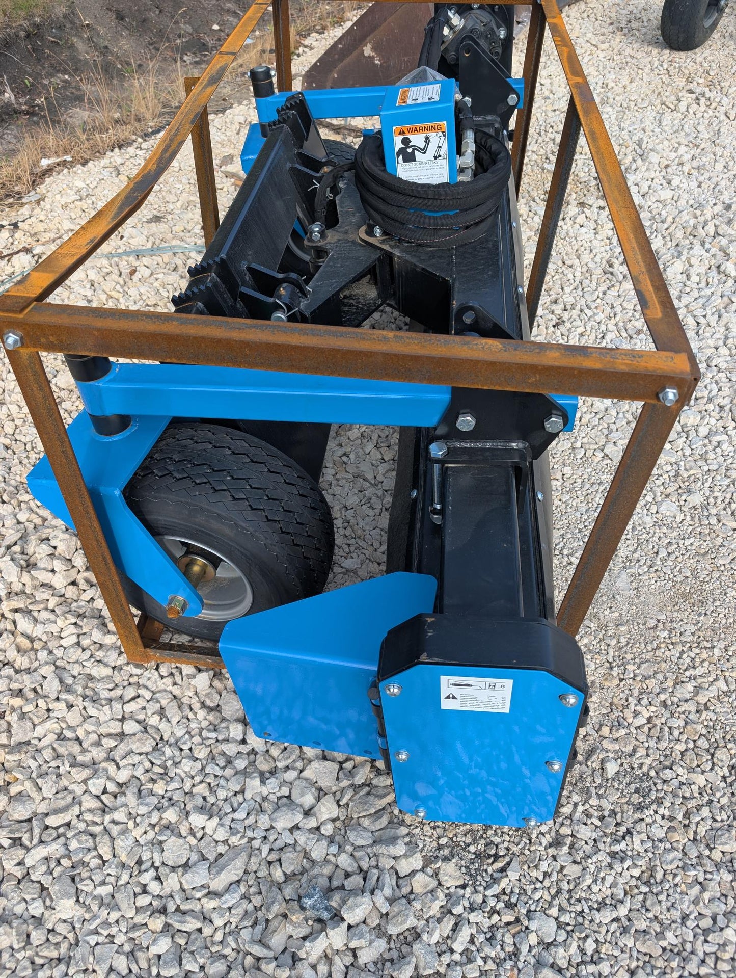 Raytree 78" Power Rake Soil Conditioner Skid Steer Attachment