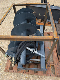 Handy Auger Skid Steer Attachment w/ 3 Bits 9" 12" and 18"