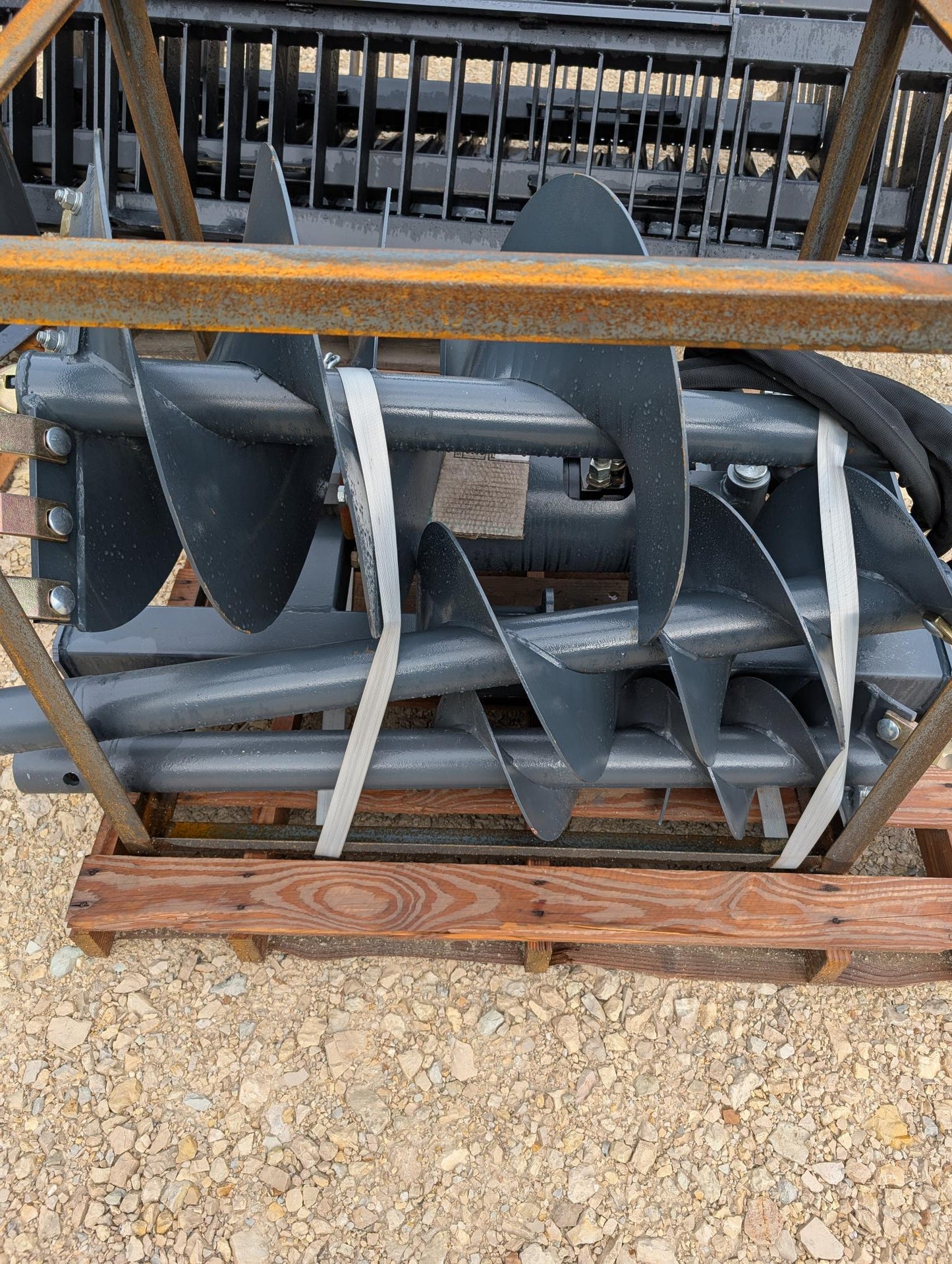 Handy Auger Skid Steer Attachment w/ 3 Bits 9" 12" and 18"