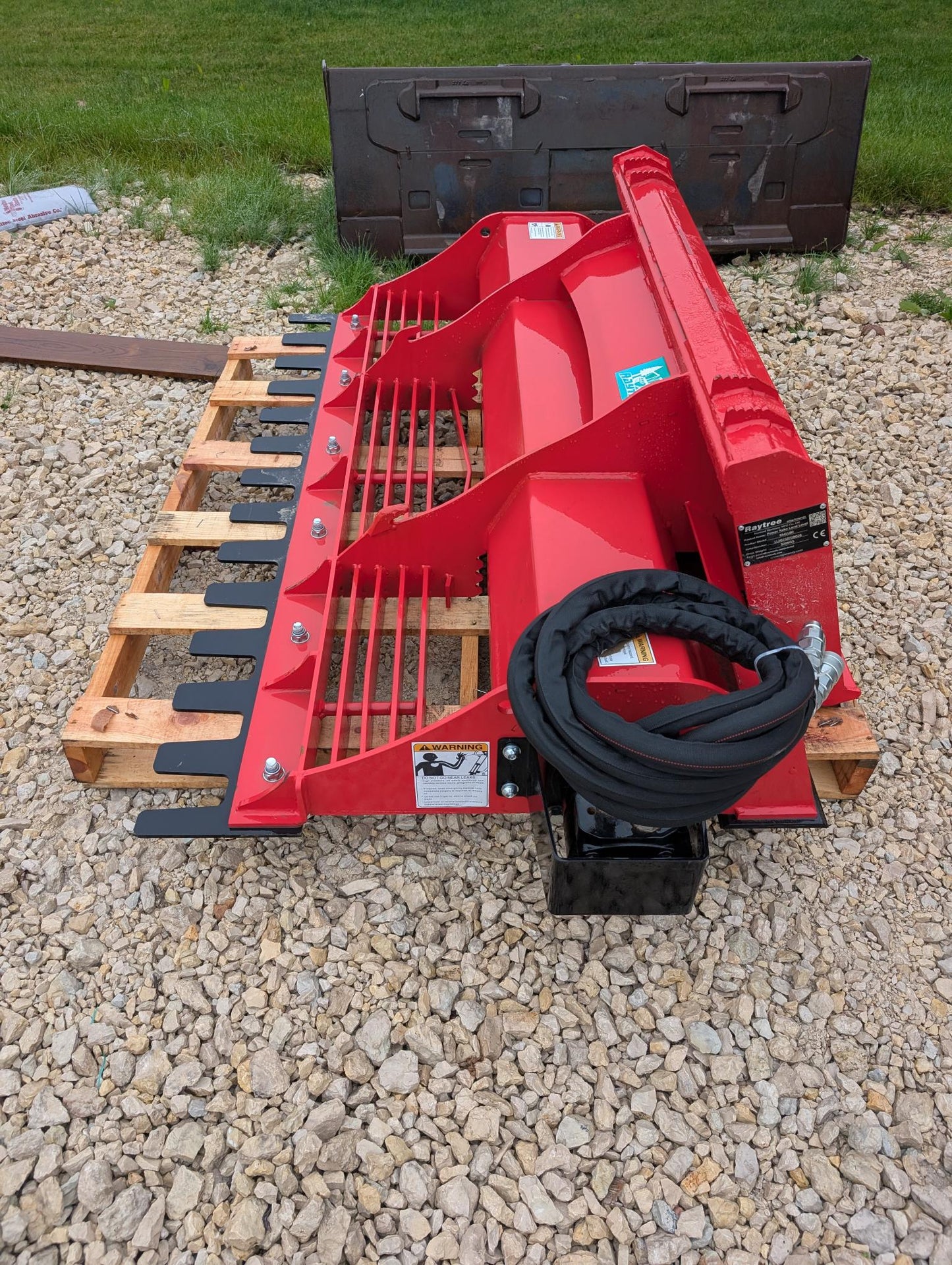 Raytree 60" Power Rake Landplane Skid Steer Attachment