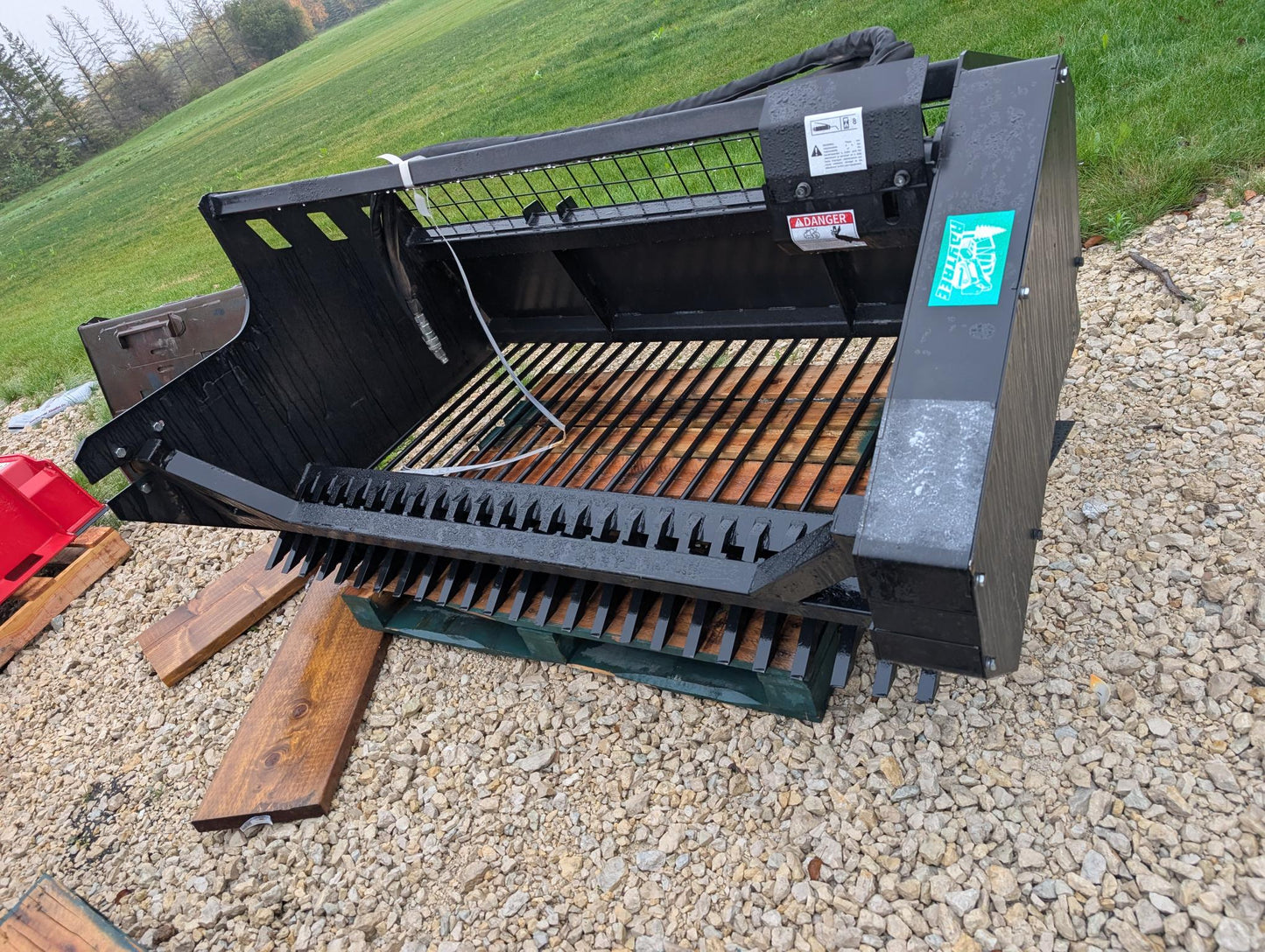 Raytree Rock Picker Skid Steer Attachment