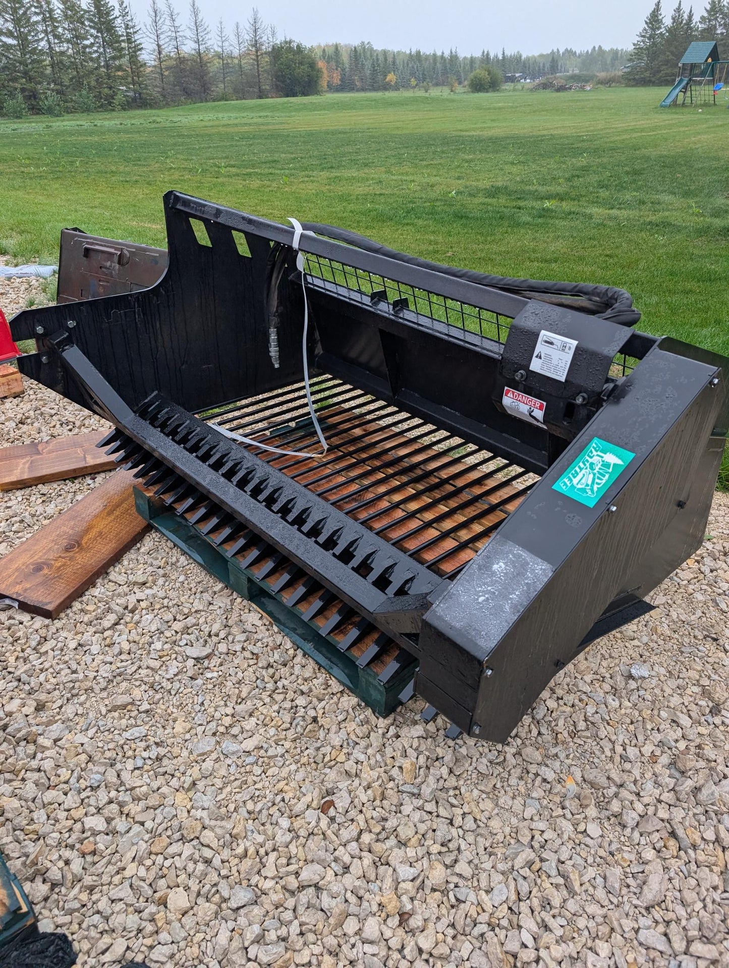 Raytree Rock Picker Skid Steer Attachment