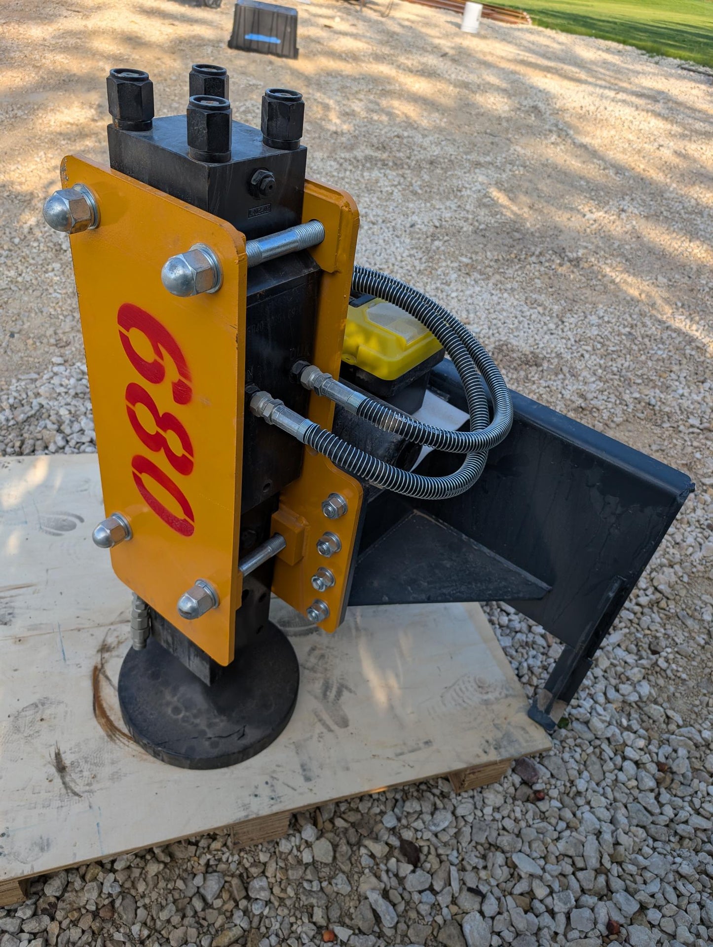 Handy Post Pounder Post Driver Skid Steer Attachment