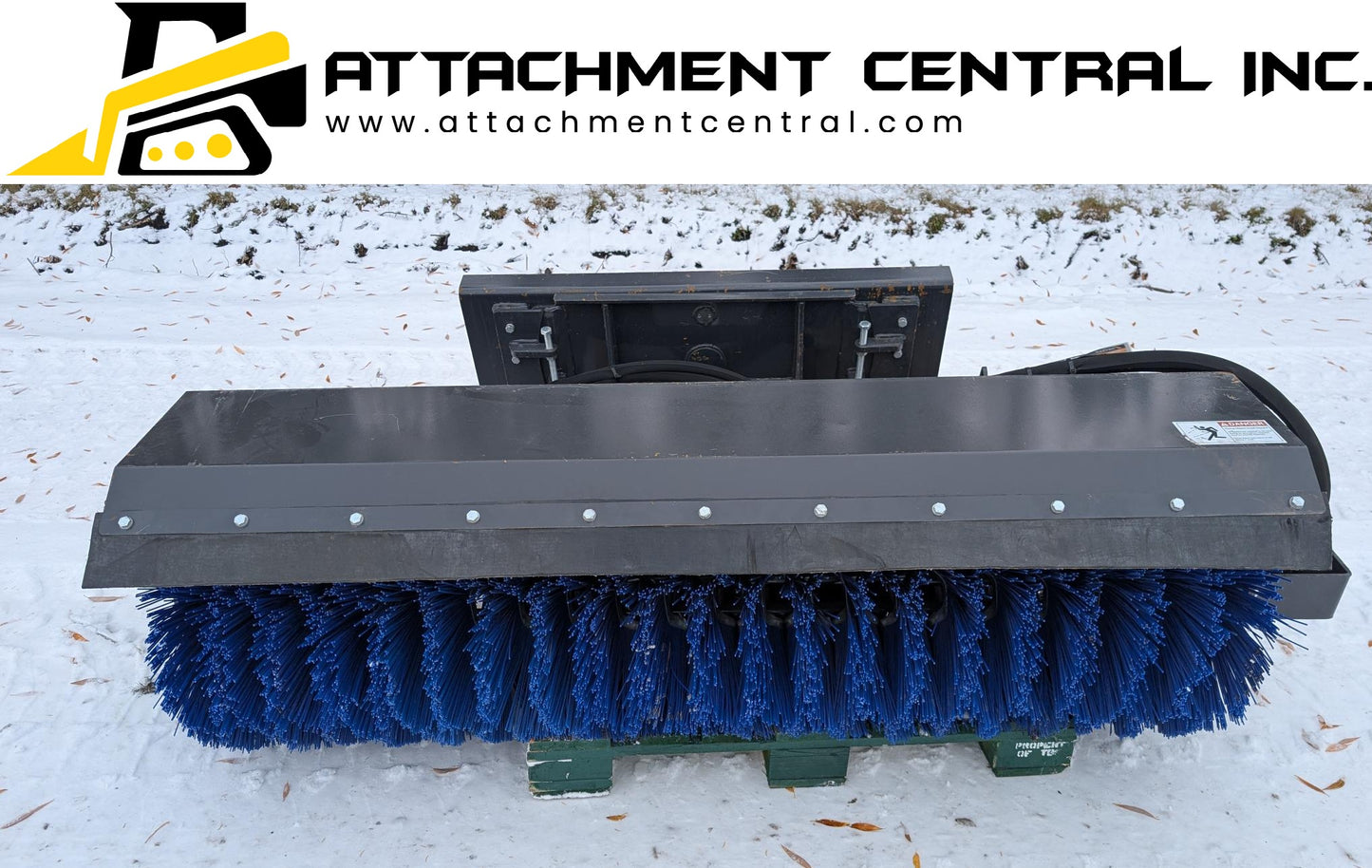 72" Angle Broom Skid Steer Attachment