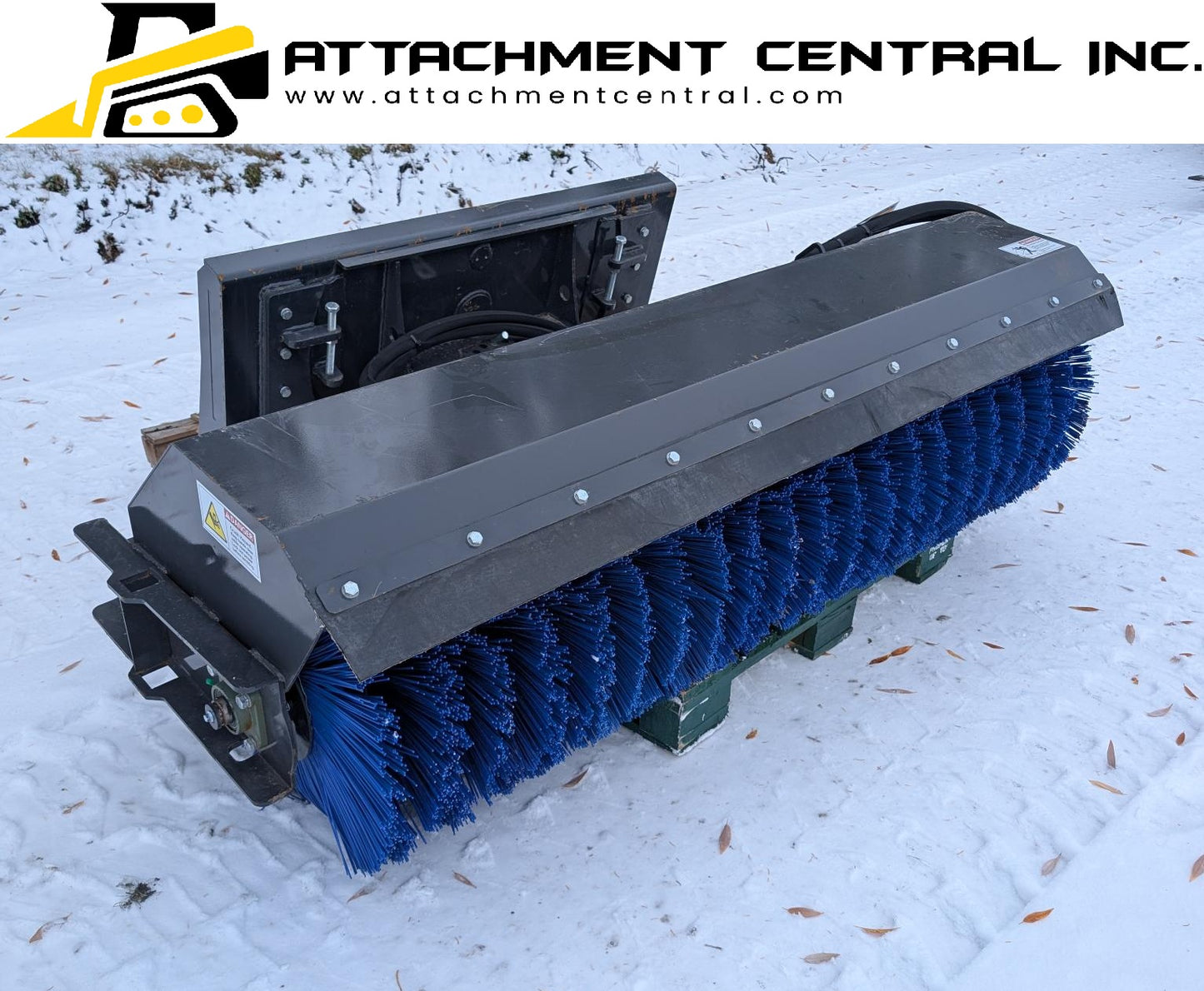 72" Angle Broom Skid Steer Attachment
