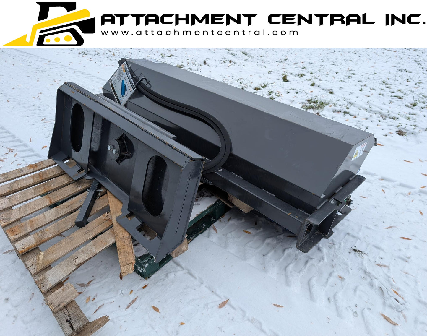 72" Angle Broom Skid Steer Attachment