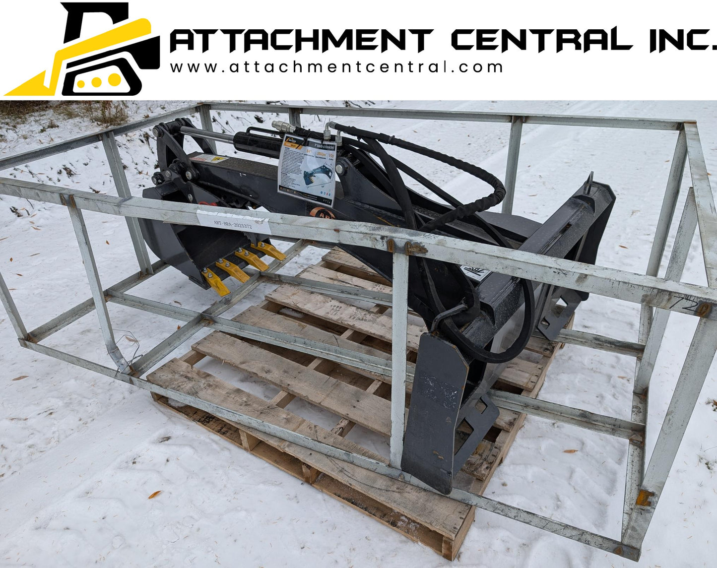 7' Backhoe  Skid Steer Attachment - Excavator 