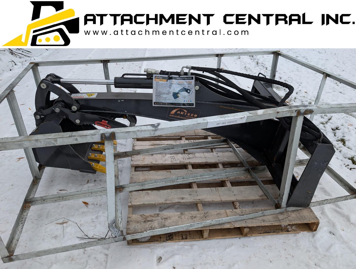 7' Backhoe  Skid Steer Attachment - Excavator 