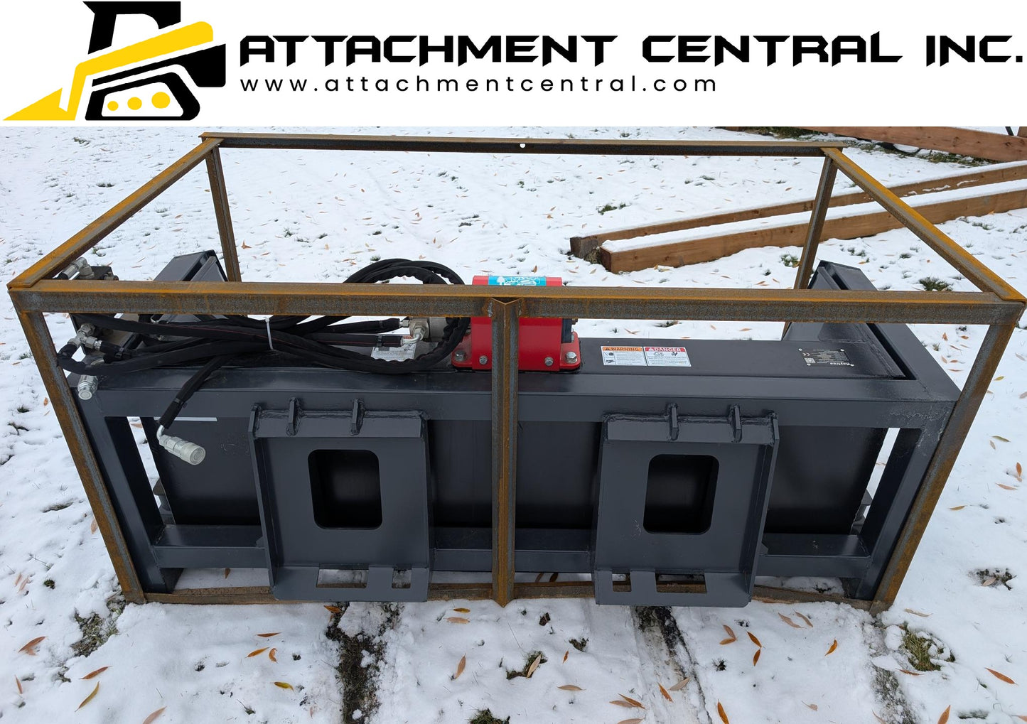 Raytree Vibrating Rock Screening Bucket Skid Steer Attachment