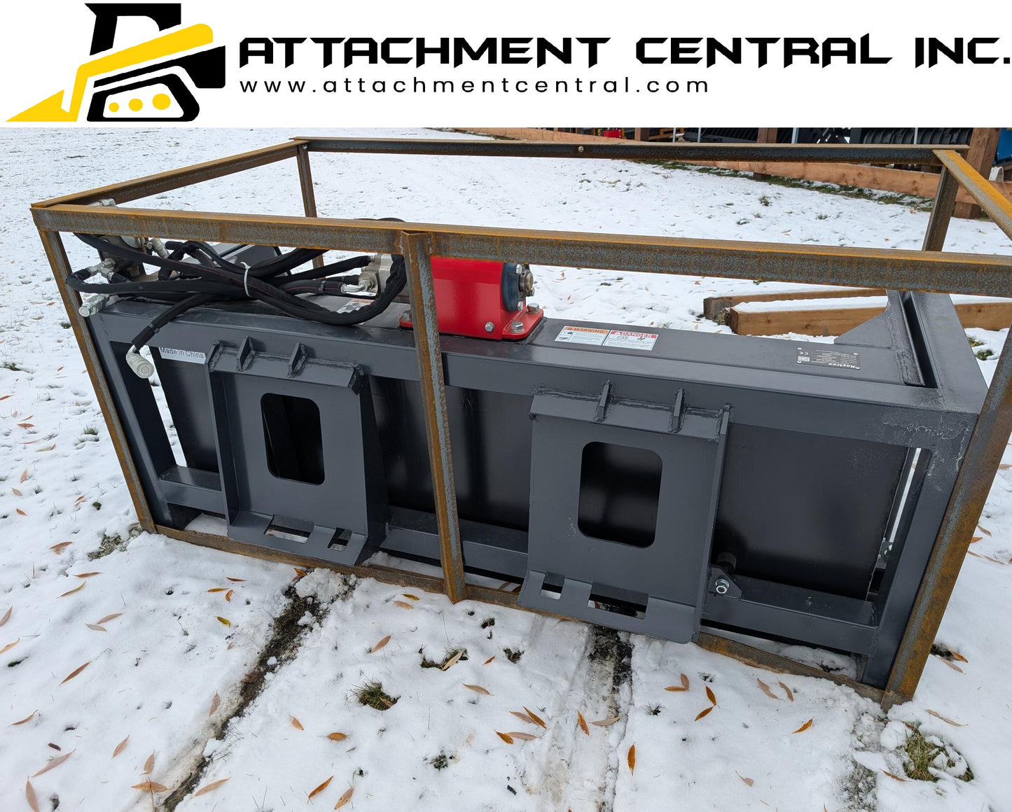 Raytree Vibrating Rock Screening Bucket Skid Steer Attachment